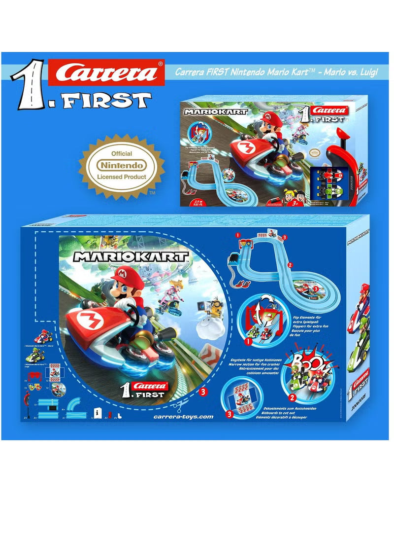 Carrera First Mario Kart Race Track  Mario vs Luigi 63028 - Colorland Toys