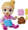 Baby Alive Baby Baker Blonde Hair Doll with Play Food, 10.5in