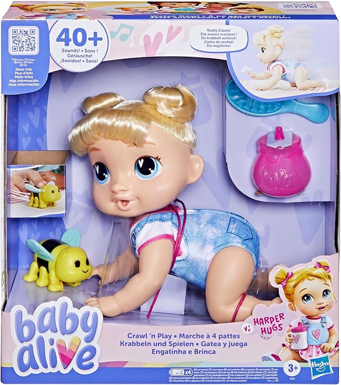 Baby Alive Crawl N Play Harper Hugs F9709 - Colorland Toys
