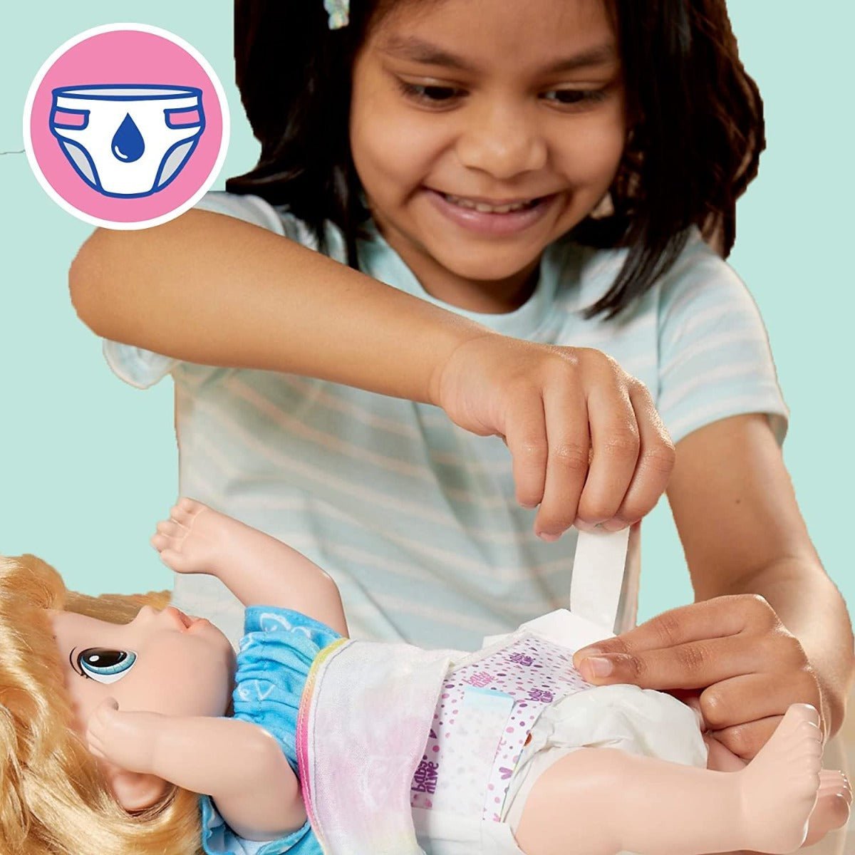 Baby Alive Fruity Sips Baby Doll - Blonde Hair/Blue Eyes F7356 — image 5
