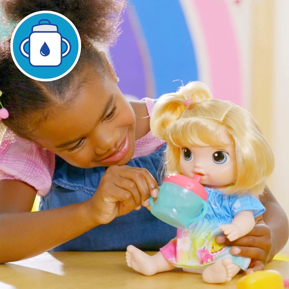 Baby Alive Fruity Sips Baby Doll - Blonde Hair/Blue Eyes F7356 — image 3