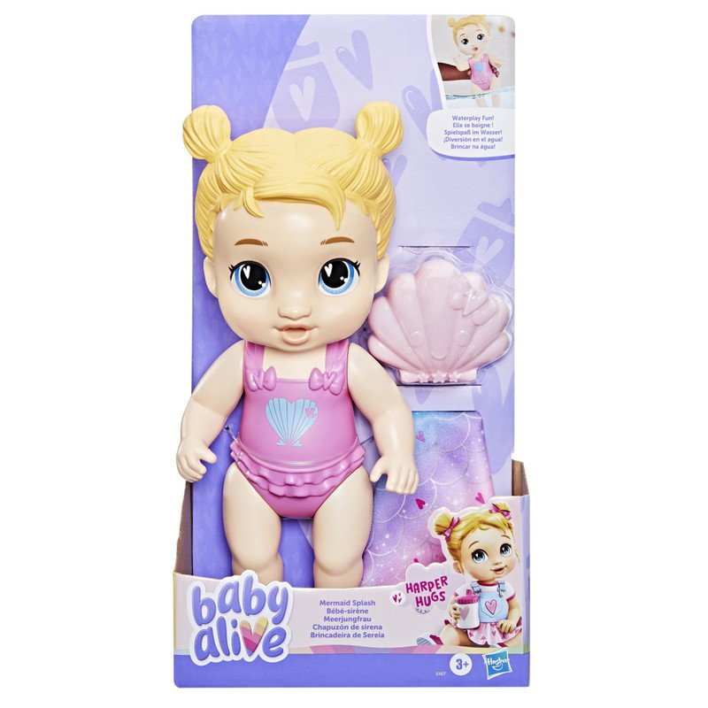 Baby Alive Mermaid Splash Bldh Harper G1477 — image 4