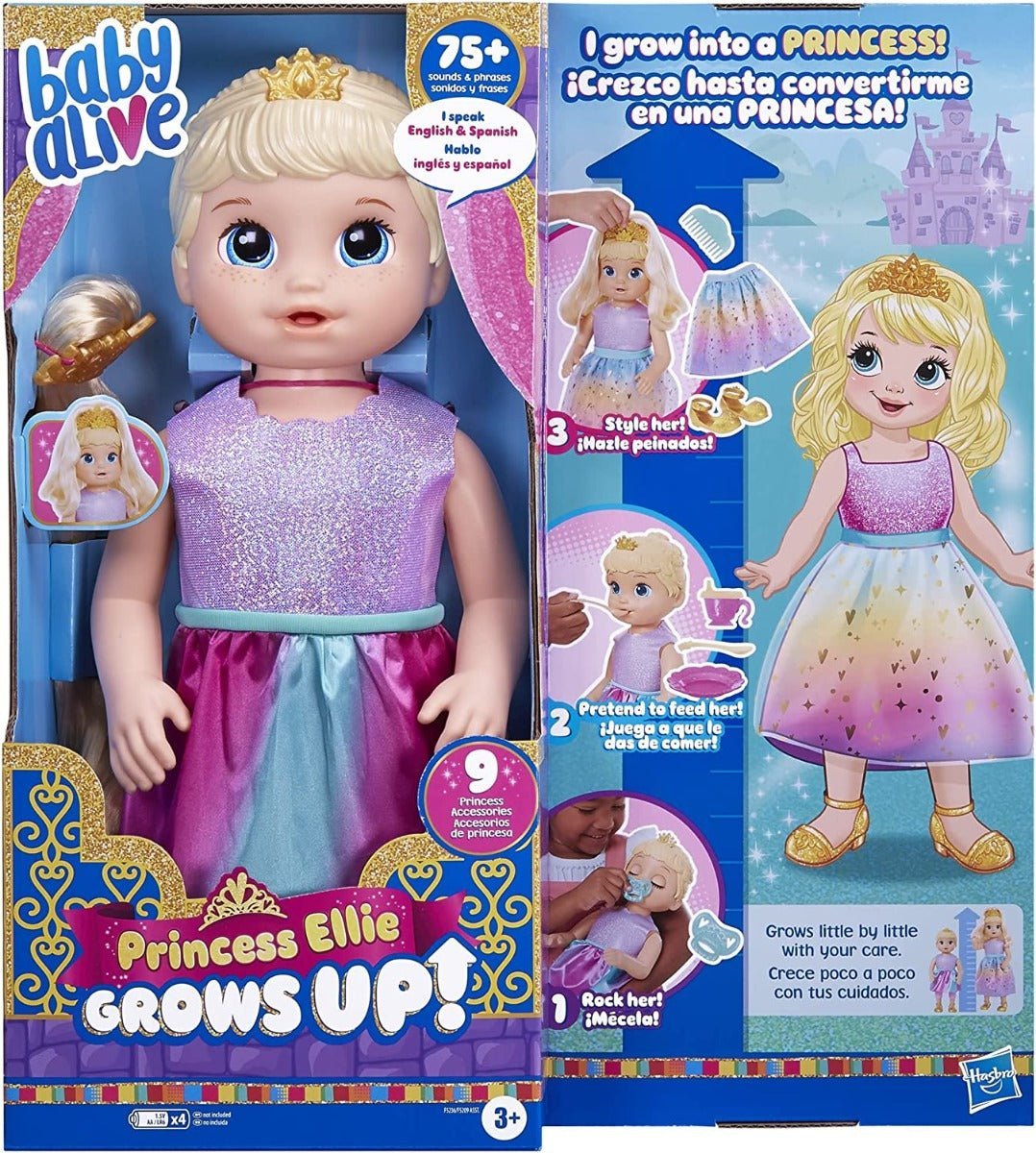 Baby Alive Princess Ellie Grows Up Doll F5236 - Colorland Toys