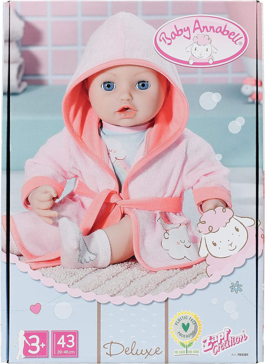 Baby Annabell Deluxe Bathtime Bath Robe Outfit Set 43cm ZPF-703281 — image 2