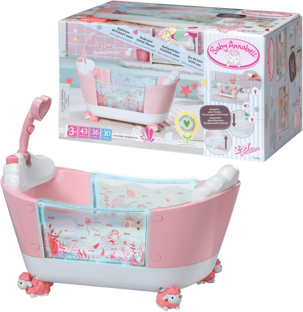 Baby Annabell Let's Play Bath Time Doll's Bathtub ZPF-703243 — image 1