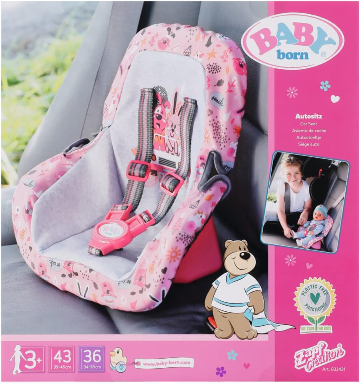 Baby Born Car Seat ZPF - 832431 - Colorland Toys