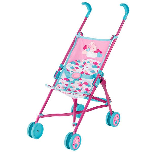 Baby Born Stroller Folding Dolls Pushchair Pink Blue 1423489 — image 1