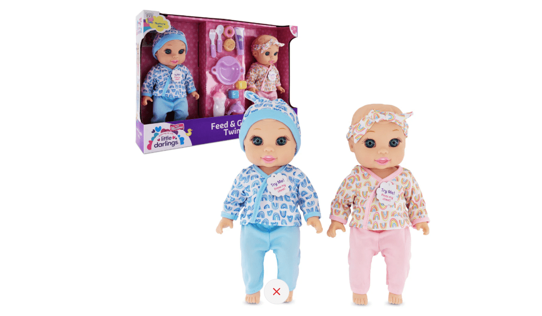 Baby Maziuna Feed & Giggle Twins 12-Inch BM4284 — image 1