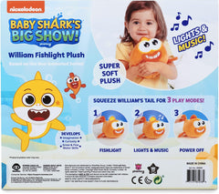 Baby Shark Big Show William Fishlight Plush 61325 - Colorland Toys