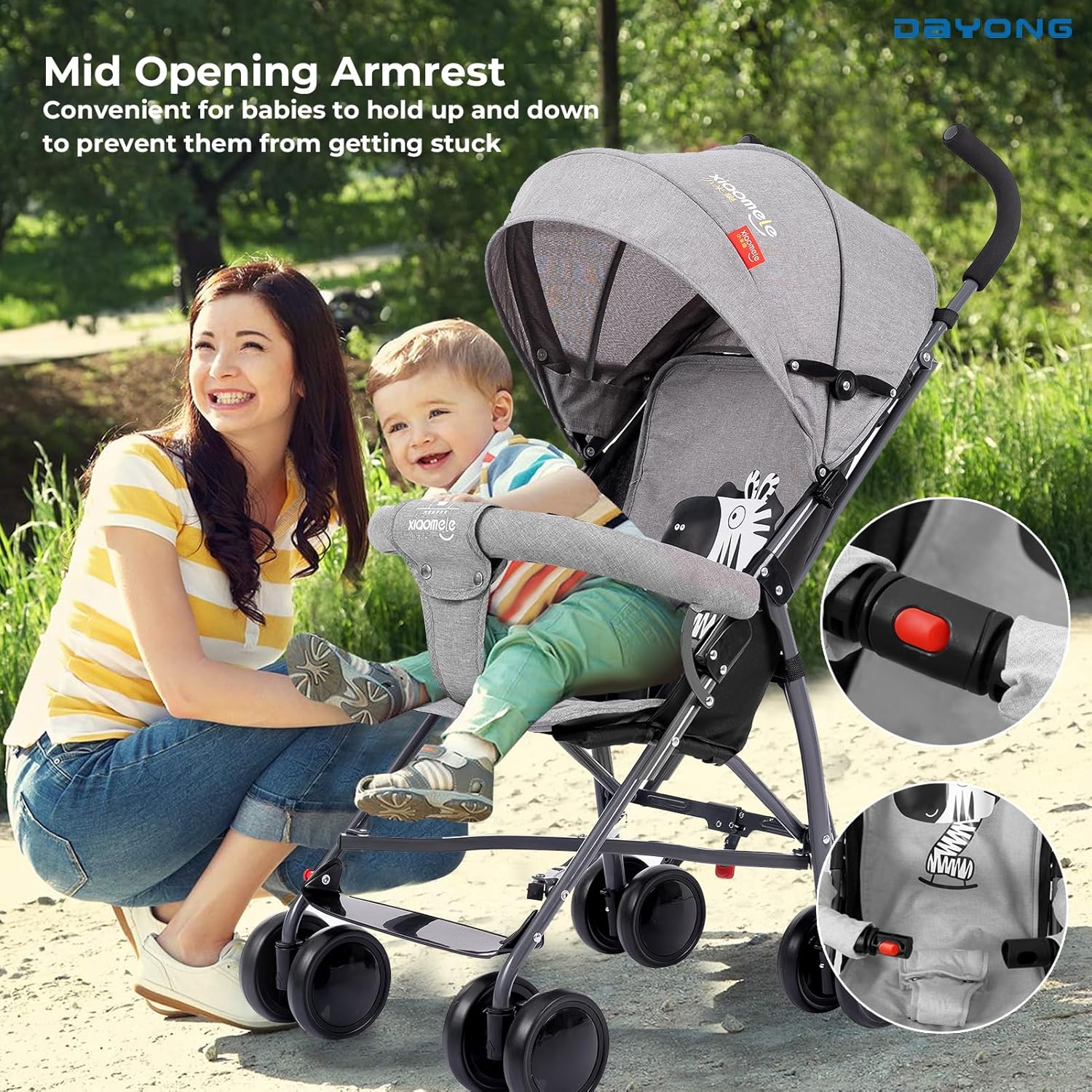 Baby Stroller Gray S01 S4870 - Colorland Toys