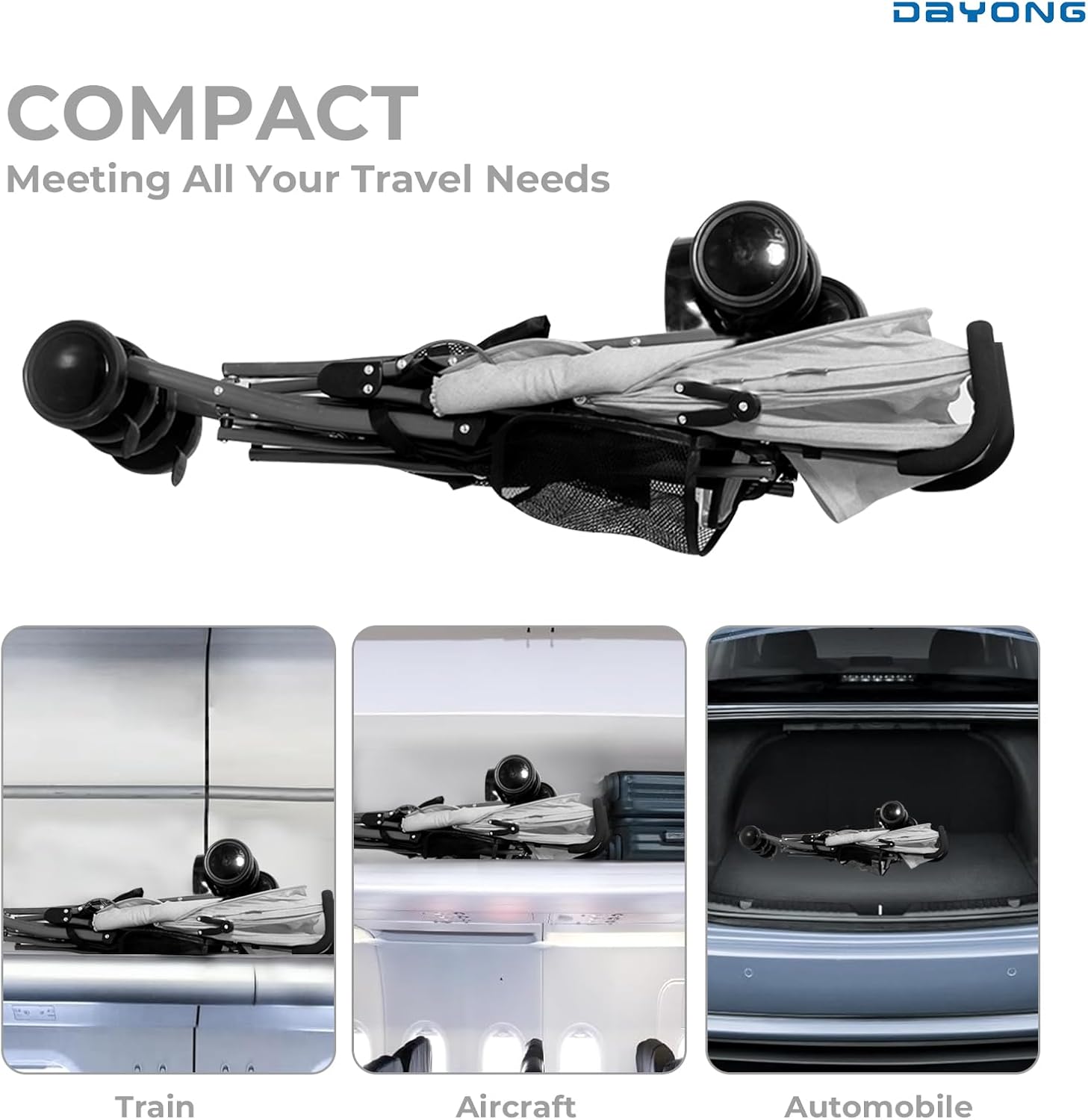 Baby Stroller Gray S01 S4870 - Colorland Toys