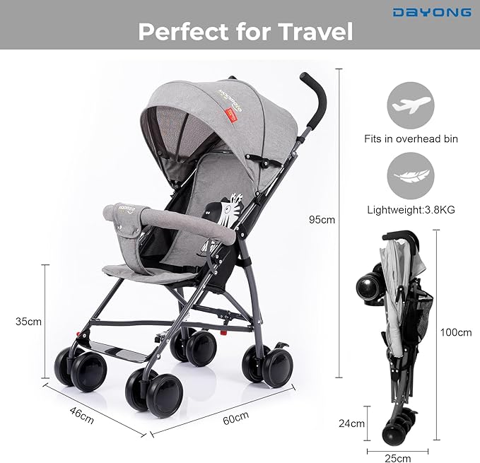 Baby Stroller Gray S01 S4870 - Colorland Toys