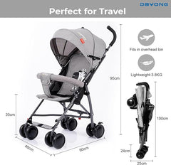 Baby Stroller Gray S01 S4870 - Colorland Toys