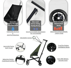 Baby Stroller Green - Colorland Toys