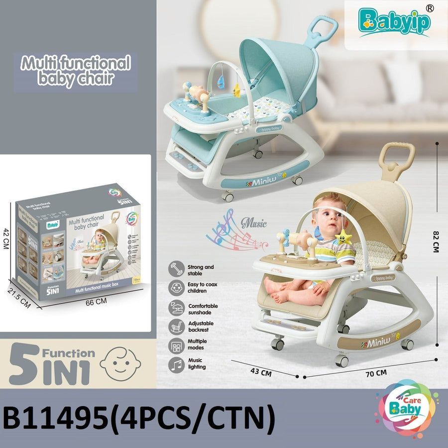 Babyip 5 in 1 Multi Functional Baby Chair  B11495 — image 1