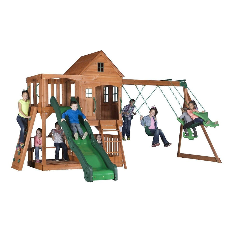 مجموعة ألعاب خشبية سكنية من Backyard Discovery Pacific View رقم 1808058 — image 2