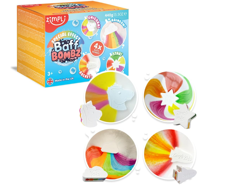 Baff Bomb White Moon Rainbow Effect 6529 — image 1