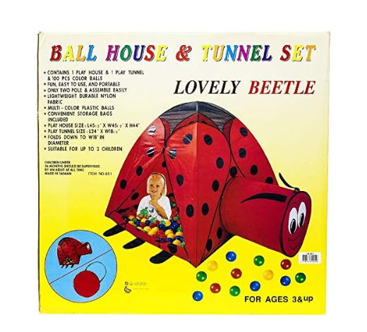 Ball House & Tunnel Set Lovely Beetle 100pcs — image 2