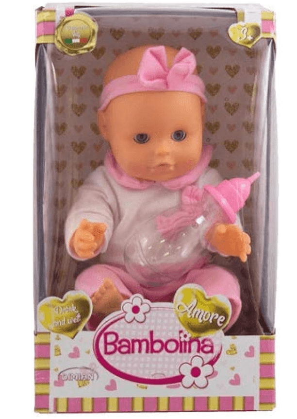 Bambolina Amore Drink & Wet Doll with Accessories 33cm BD1812 — image 1