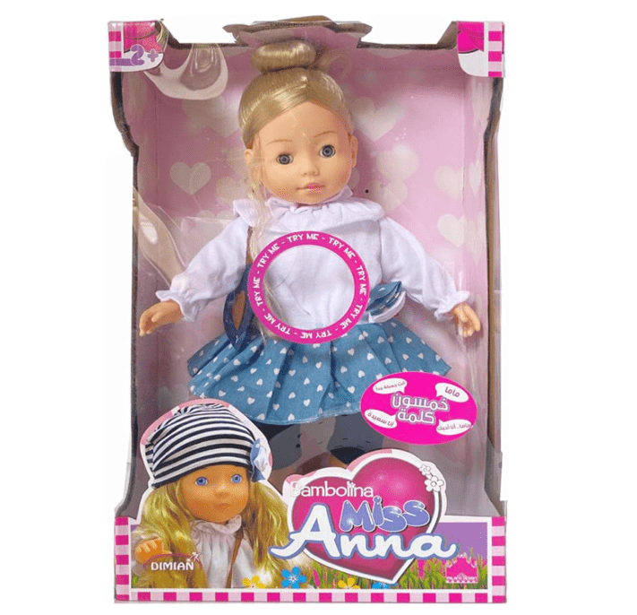 Bambolina Miss Anna Doll with 50 Arabic Words BD1367AL — image 1