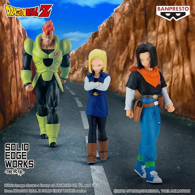 Banpresto Dragon Ballz Solid Edge Works Android 17 BP89555P - Colorland Toys