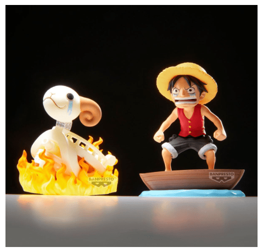 Banpresto One Piece World Collectable Figure Log Stories-Monkey.D.Luffy & Going Merry BP28928P — image 6