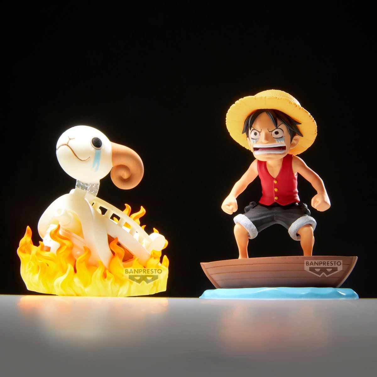Banpresto One Piece World Collectable Figure Log Stories - Monkey.D.Luffy & Going Merry BP28928P - Colorland Toys