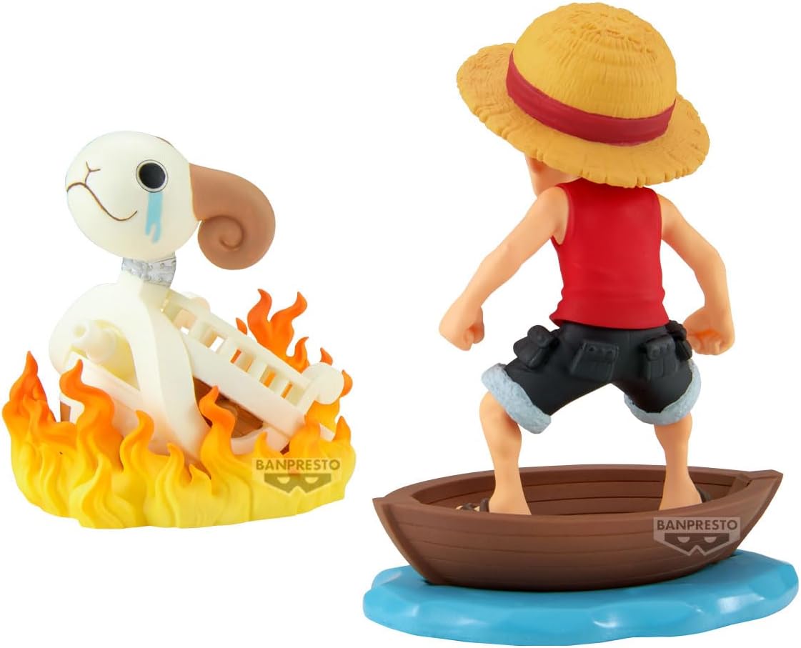 Banpresto One Piece World Collectable Figure Log Stories-Monkey.D.Luffy & Going Merry BP28928P — image 2