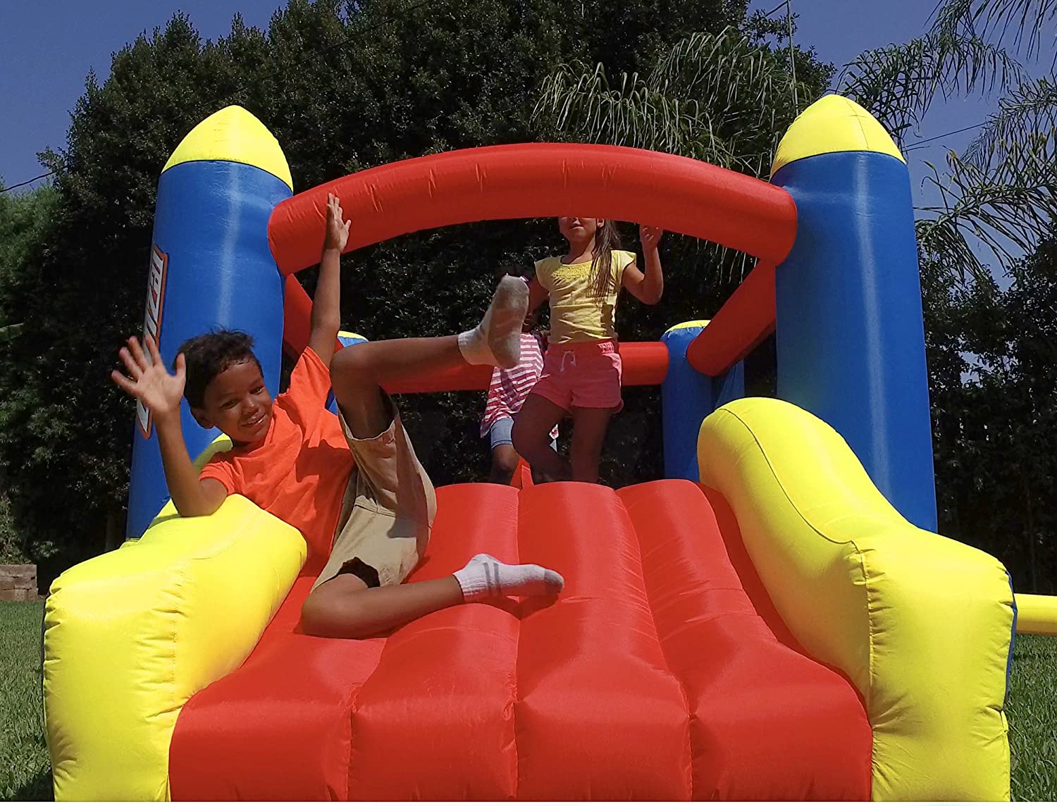Banzai Big Bounce 'n Slide Backyard Bouncer 79137 - Colorland Toys