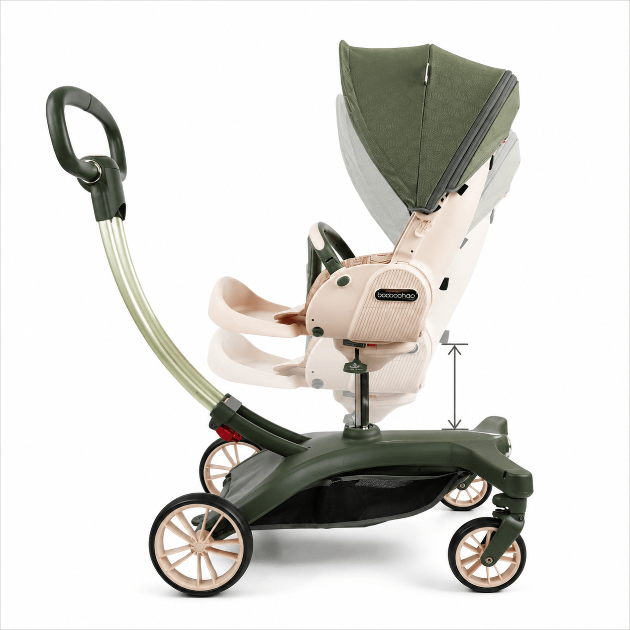 Baobaohao Baby Stroller Green S5519/V21/MN061 - Colorland Toys