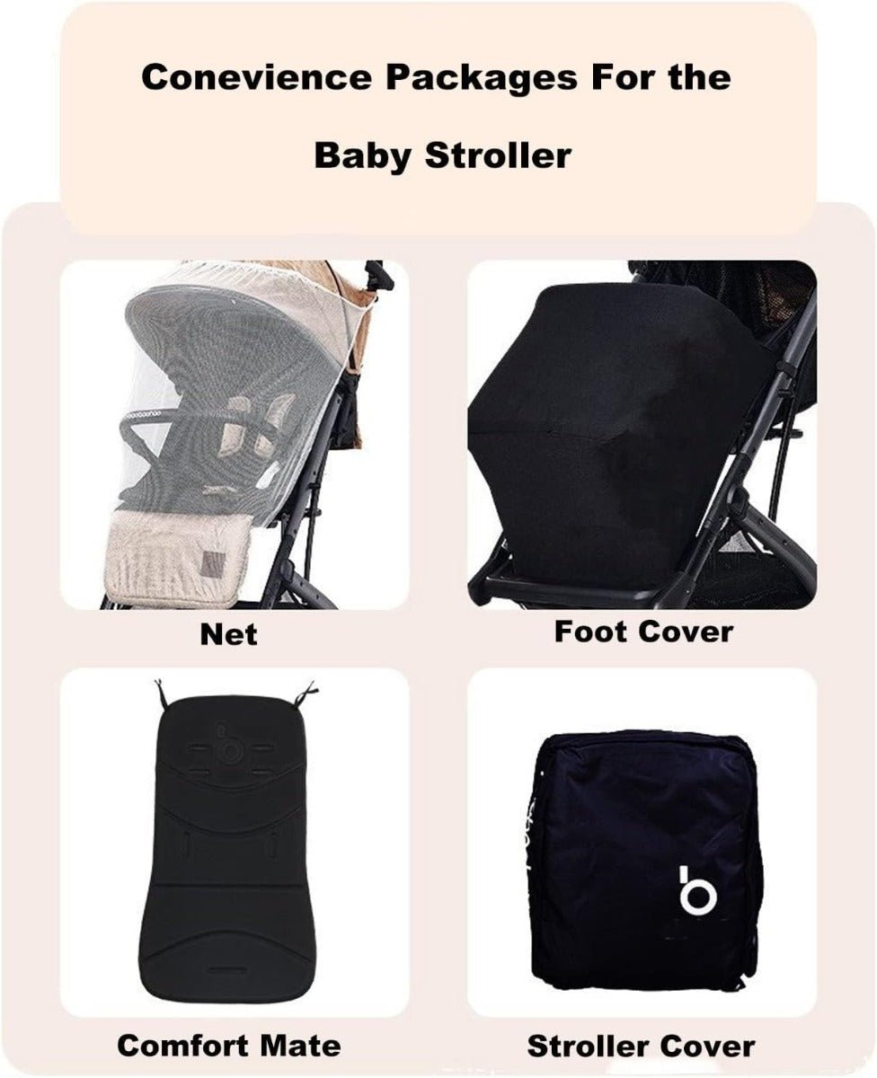 Baobaohao Kids Stroller Black QZ1 - PRO/S4716 - Colorland Toys