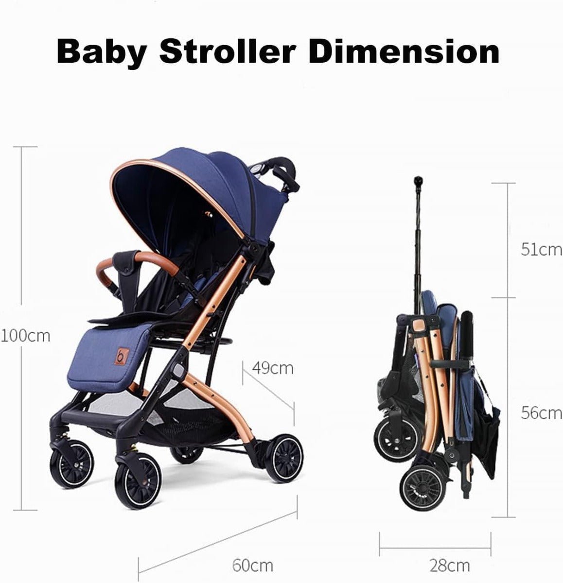 Baobaohao Kids Stroller Black QZ1 - PRO/S4716 - Colorland Toys