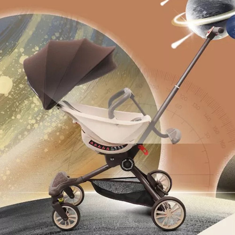 Baobaohao Trolley Foldable Stroller - Caramel Milk/Brown V18 — image 2