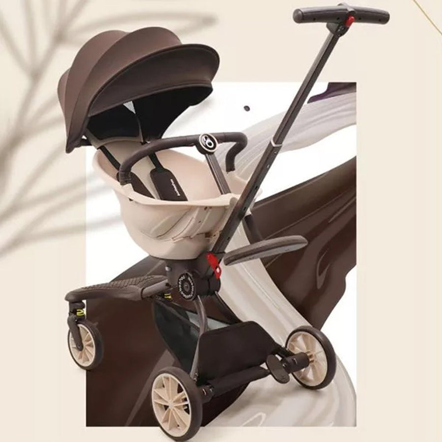 Baobaohao Trolley Foldable Stroller - Caramel Milk/Brown V18 — image 3