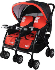 Baobaohao Twin Stroller Red 703A/S3938 - Colorland Toys