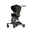Baobaohao V9 Baby Stroller, Black – 360° Rotating Seat, Foldable Design with Canopy & 5-Point Harness – For Newborns to 3 Years