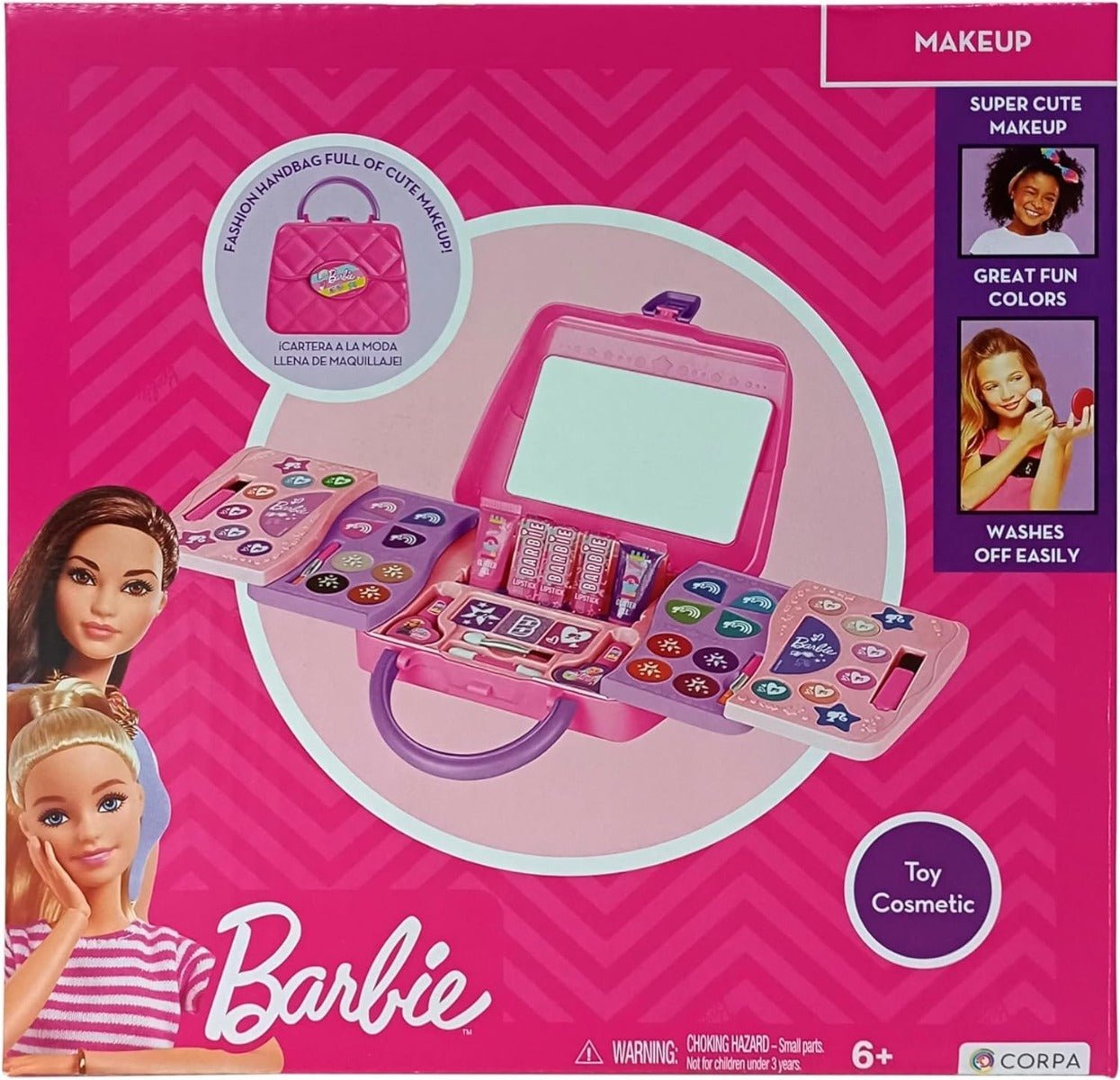 Barbie 5 Decks Sliding Handbag with Makeup CRP - 5705 - Colorland Toys