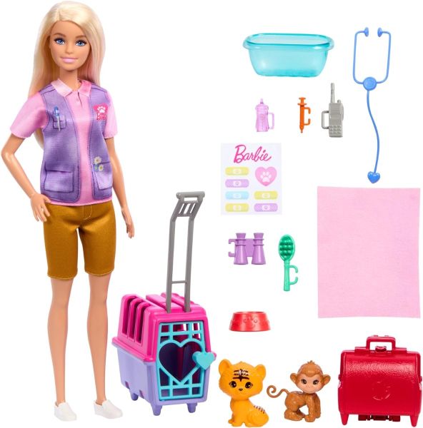 Barbie Animal Rescue and Recover Doll HRG50 - Colorland Toys
