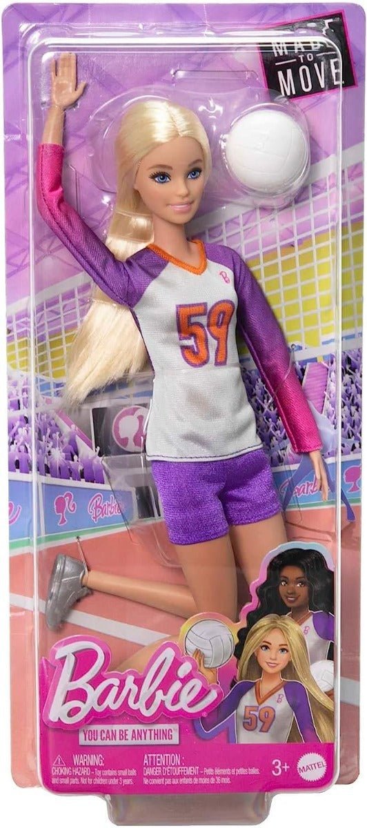 Barbie Articulated Sports Doll - Volleyball HKT72 — image 1