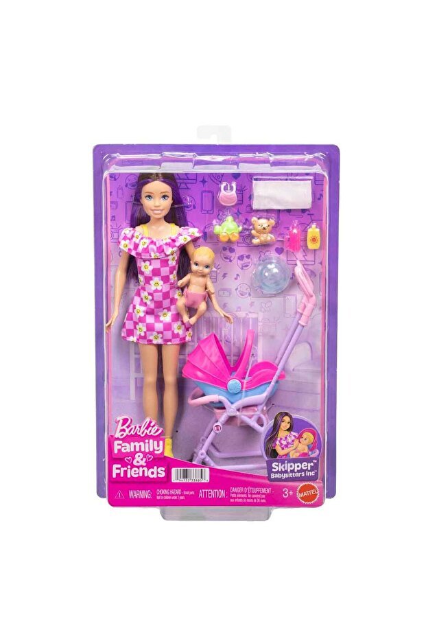 Barbie Babysitter Skipper Doll Stroller Playset JJB42 — image 7