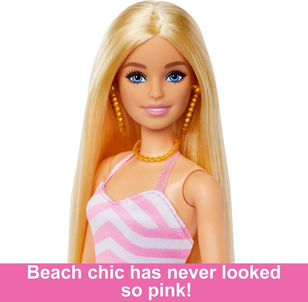 Barbie Beach Glam With Accessories HPL73 - Colorland Toys