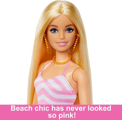 Barbie Beach Glam With Accessories HPL73 - Colorland Toys