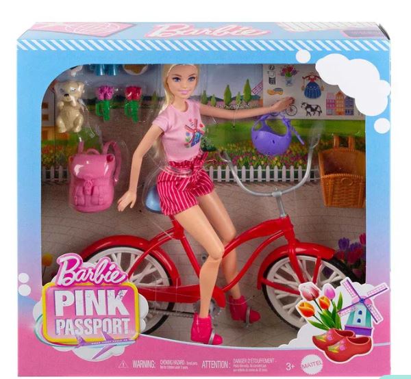 Barbie Bicycle with Doll - Colorland Toys