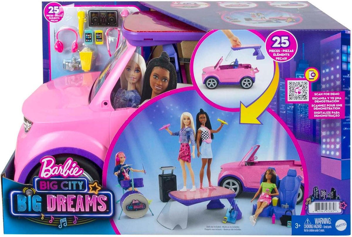 Barbie Big City Big Dreams Transforming Vehicle Playset GYJ25 - Colorland Toys