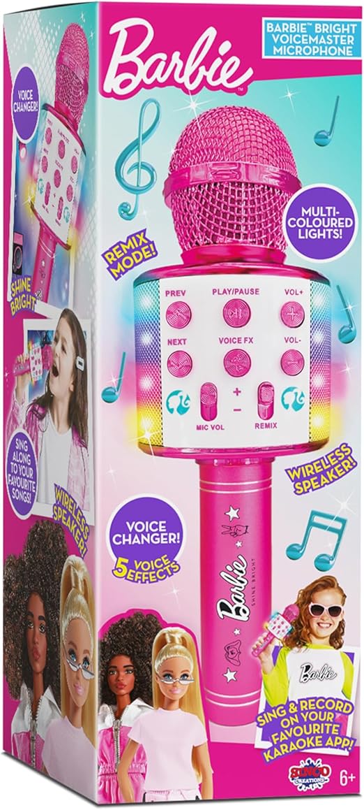 Barbie Bright Voice Master Microphone Pack - 12 BRB202314 - Colorland Toys
