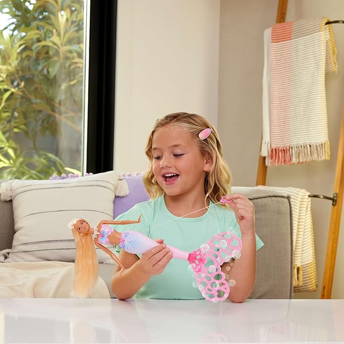 Barbie Bubble Sparkle Mermaid Doll with Bubble-Making Tail | JLW56 — image 2