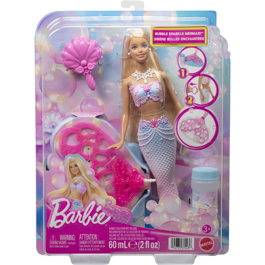 Barbie Bubble Sparkle Mermaid Doll with Bubble-Making Tail | JLW56 — image 9