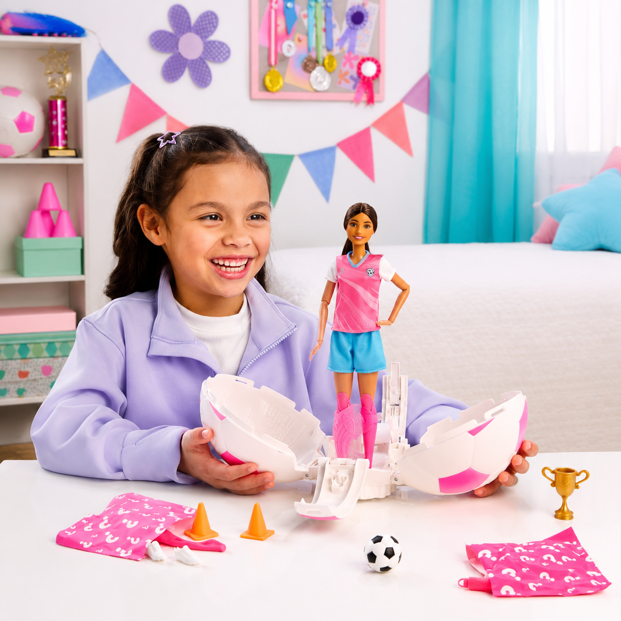 Barbie Career Burst Ball Soccer JMK20 - Colorland Toys