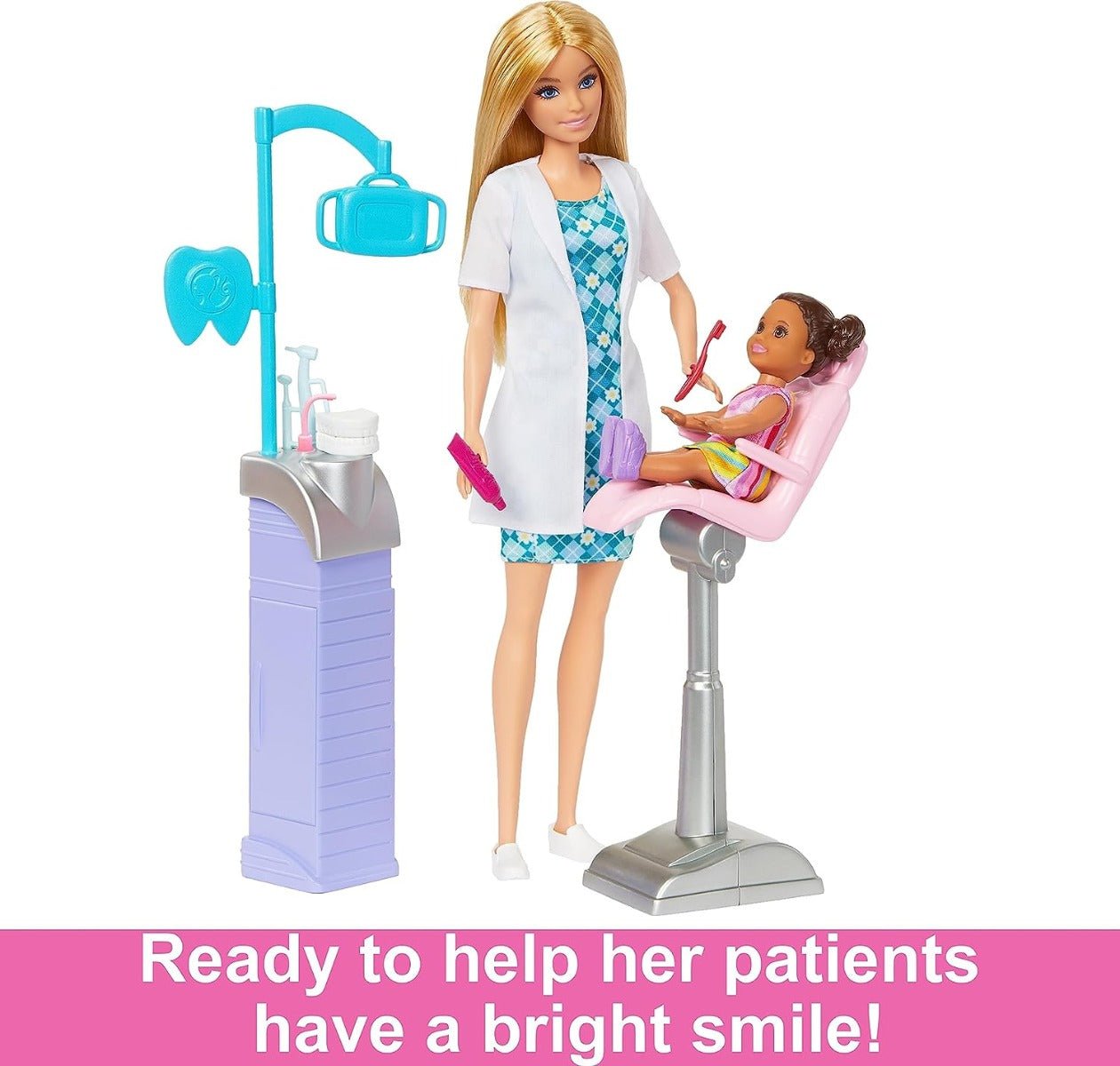 Barbie Careers Doll - Dentist Blonde HKT69 - Colorland Toys