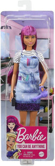 Barbie Careers Salon Stylist Doll with Purple Hair GTW36